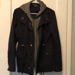 Navy/Gray “Sweater” Jacket